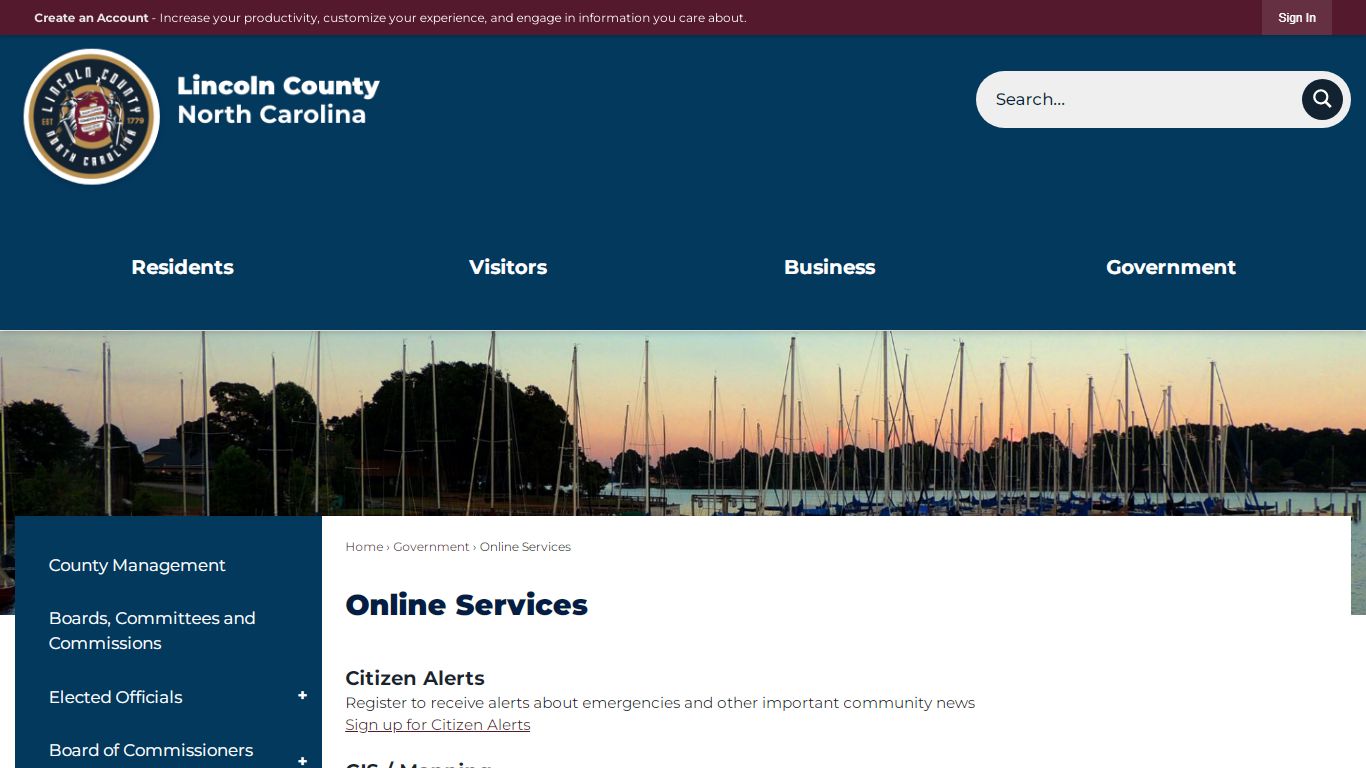 Online Services | County of Lincoln, NC - Official Website